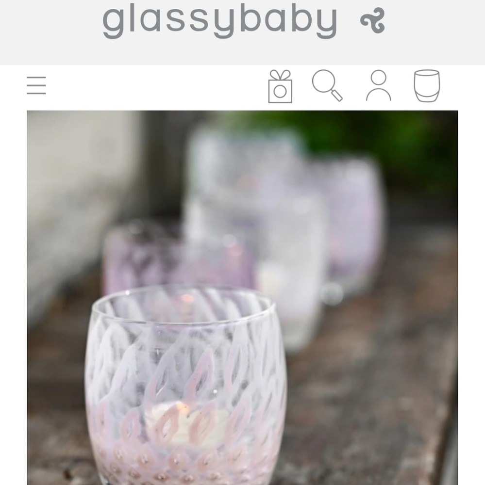 NIB glassybaby Diamond in the Rough